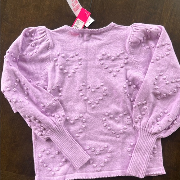 Lavender Heart Pattern Sweater - Picture 3 of 3